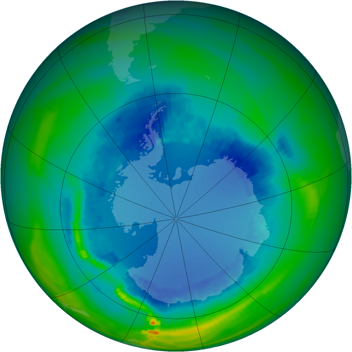 Ozone Map 1991-08-20